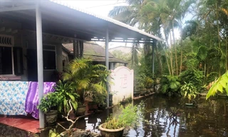 Sau mỗi trận mưa, nhà dân bị ngập úng kéo dài do không có hệ thống thoát nước