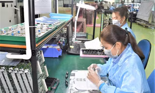 Doanh nghiệp ngành CNHT có nhiều đơn hàng sau đại dịch COVID-19 ảnh: U.P 