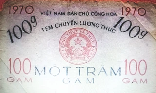 Tờ tem phiếu ở miền Bắc XHCN Ảnh: Tư liệu 