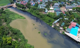 Sông Đáy đoạn qua xã Vân Côn, huyện Hoài Đức