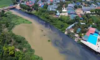 Sông Đáy đoạn qua xã Vân Côn, huyện Hoài Đức