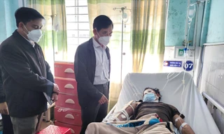 Anh Guêm sống sót nhưng bị thương nặng đang được điều trị ở bệnh viện