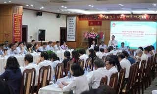 Toàn cảnh hội nghị đối thoại Ảnh: Nhàn Lê 