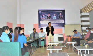 Anh Nguyễn Văn Hải- Chủ nhiệm CLB Khởi nghiệp Sáng tạo huyện Buôn Đôn chia sẻ kinh nghiệm khởi nghiệp tại Chương trình Café khởi nghiệp số 1 