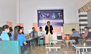 Anh Nguyễn Văn Hải- Chủ nhiệm CLB Khởi nghiệp Sáng tạo huyện Buôn Đôn chia sẻ kinh nghiệm khởi nghiệp tại Chương trình Café khởi nghiệp số 1 
