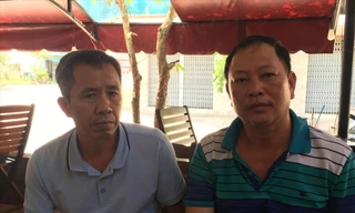 Ông Vũ Văn Phương và Nguyễn Thiên Phương 2 thuyền viên tàu Côn Đảo 10