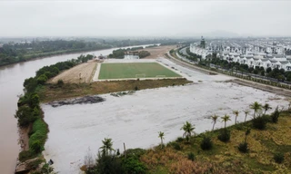 Một góc đê tả sông Lạch Tray, phường Vĩnh Niệm (Q. Lê Chân, TP Hải Phòng) 