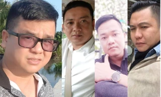 Bị can Trương Châu Hữu Danh (đeo kính) và 3 đồng phạm