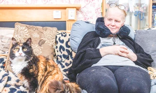 Chú mèo Willow cùng bà Amanda Jameson 