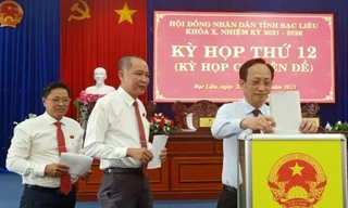 Kết quả lấy phiếu tín nhiệm các chức danh lãnh đạo tỉnh Bạc Liêu