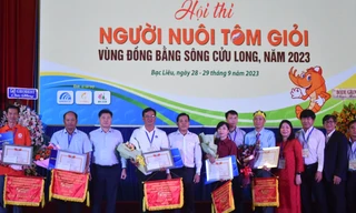 Đội Bạc Liêu đạt giải nhất ‘người nuôi tôm giỏi ĐBSCL’