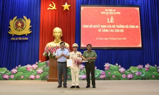 Cà Mau: Công bố quyết định của Bộ trưởng Bộ Công an về công tác cán bộ 