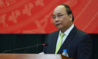 Thủ tướng Nguyễn Xuân Phúc phát biểu tại hội nghị.