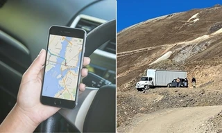 Đi theo hệ thống định vị GPS, người lái xe tải bị mắc kẹt nhiều ngày ở vùng núi hiểm trở
