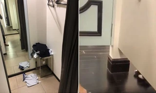 Góc cảnh báo: Vào phòng thử quần áo, cô gái giật mình vì chi tiết “đáng sợ” này
