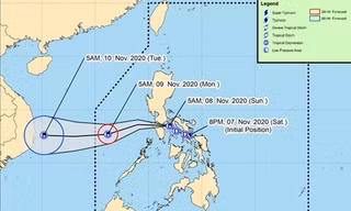 Chưa kịp thở phào vì bão số 11 suy yếu, đã thấy áp thấp Tonyo có thể mạnh thành bão số 12