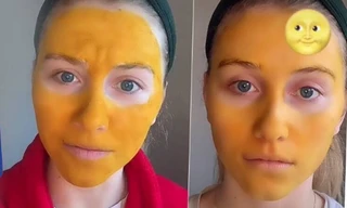 Tự làm kem trộn theo công thức trên mạng, mặt cô gái chuyển màu vàng như Pikachu