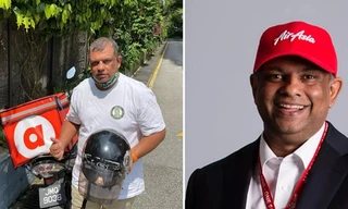 CEO của AirAsia tập đi xe máy: Khi tỷ phú “làm thêm” công việc ship thức ăn tận nhà