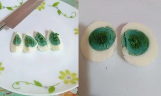 Gà đẻ trứng có lòng xanh thay vì lòng đỏ