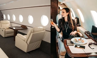 Ngồi máy bay riêng sang xịn, “team sang chảnh” bị bóc mẽ chụp ảnh sống ảo trong studio