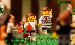 Đám cưới của hai nhân vật Lego