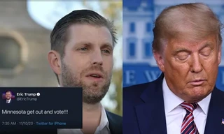 Bầu cử có kết quả rồi mới kêu gọi đi bỏ phiếu, con trai Tổng thống Trump bị “troll” mạnh