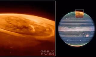 Kính thiên văn James Webb tiết lộ cực quang khó hiểu trên Sao Mộc 