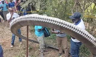 Rác vũ trụ khổng lồ rơi xuống, cả làng sợ hãi tưởng bom nổ