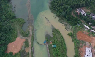 Nước mặt sông Đà được lấy một phần từ hồ Đồng Bài