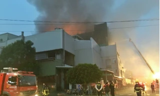 Hiện trường vụ hoả hoạn. (Ảnh: Taiwan News)
