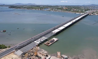 Hình hài những cây cầu trên đường ven biển nối Vũng Tàu - Phan Thiết sắp về đích