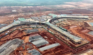 Hình ảnh đại công trường sân bay Long Thành những ngày đầu năm 2025