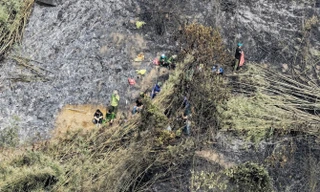 Hiện trường hoang tàn sau vụ cháy 20ha rừng kéo dài 12 tiếng