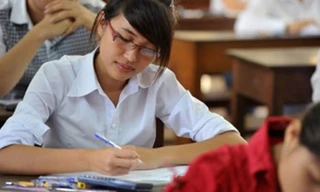 Thí sinh làm bài thi. Ảnh minh họa