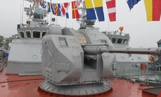 Đây là chiếc tàu pháo số 4 Quân chủng Hải quân tiếp nhận trong thời gian gần đây.