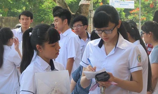 Thí sinh tham dự kỳ thi tốt nghiệp THPT năm 2014.