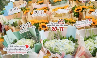 Đa dạng thị trường hoa, quà tặng Ngày nhà giáo Việt Nam 20/11