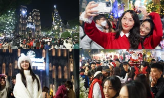 Người Hà Nội chen chân trên phố Hàng Mã, Nhà thờ lớn đón Giáng sinh sớm