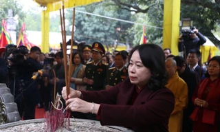 Quyền Chủ tịch nước Võ Thị Ánh Xuân dự lễ kỷ niệm khởi nghĩa Hai Bà Trưng