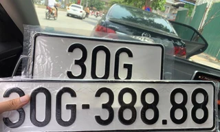 Đấu giá biển số đẹp từ 1/7/2023, khởi điểm 40 triệu đồng
