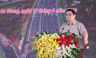 Thủ tướng phát lệnh khởi công dự án cao tốc dài nhất miền Tây