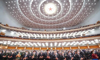 Kỳ họp thứ 5 Quốc hội Trung Quốc khóa 13 khai mạc ngày 5/3/2022. Ảnh: Xinhua.