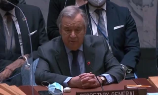 Tổng thư ký LHQ António Guterres phát biểu. Ảnh: UN Media.