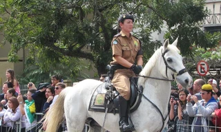 Một nữ cảnh sát kị binh ở Brazil năm 2015. Ảnh: Guilmann.