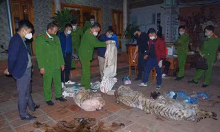 Tang vật được phát hiện tại nhà ông Ngô Văn Quân. Ảnh: Công an tỉnh Thái Nguyên.