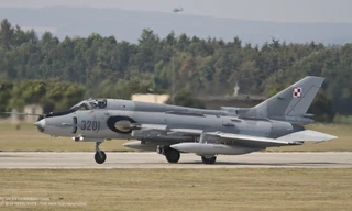 Một chiếc Su-22 M4 của Không quân Ba Lan. Ảnh: Bộ Quốc phòng Ba Lan.