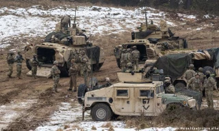 Lính Mỹ tham gia tập trận Allied Spirit 2022 tại Đức. Ảnh: DW.