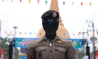 Cảnh sát robot AI Cyborg 1.0. Ảnh: Cảnh sát Hoàng gia Thái Lan.