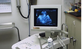 Trong khi làm tình nguyện tại một phòng khám sản phụ khoa, vị bác sĩ siêu âm gặp 69 bà bầu. Ảnh: IndiaMART.