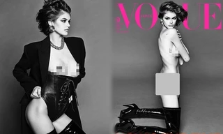 Con gái 19 tuổi của Cindy Crawford lần đầu chụp khỏa thân cực 'nóng' trên Vogue